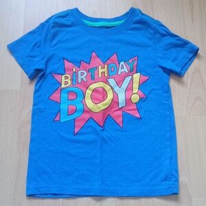 "Birthday Boy" Blue Tee 5T